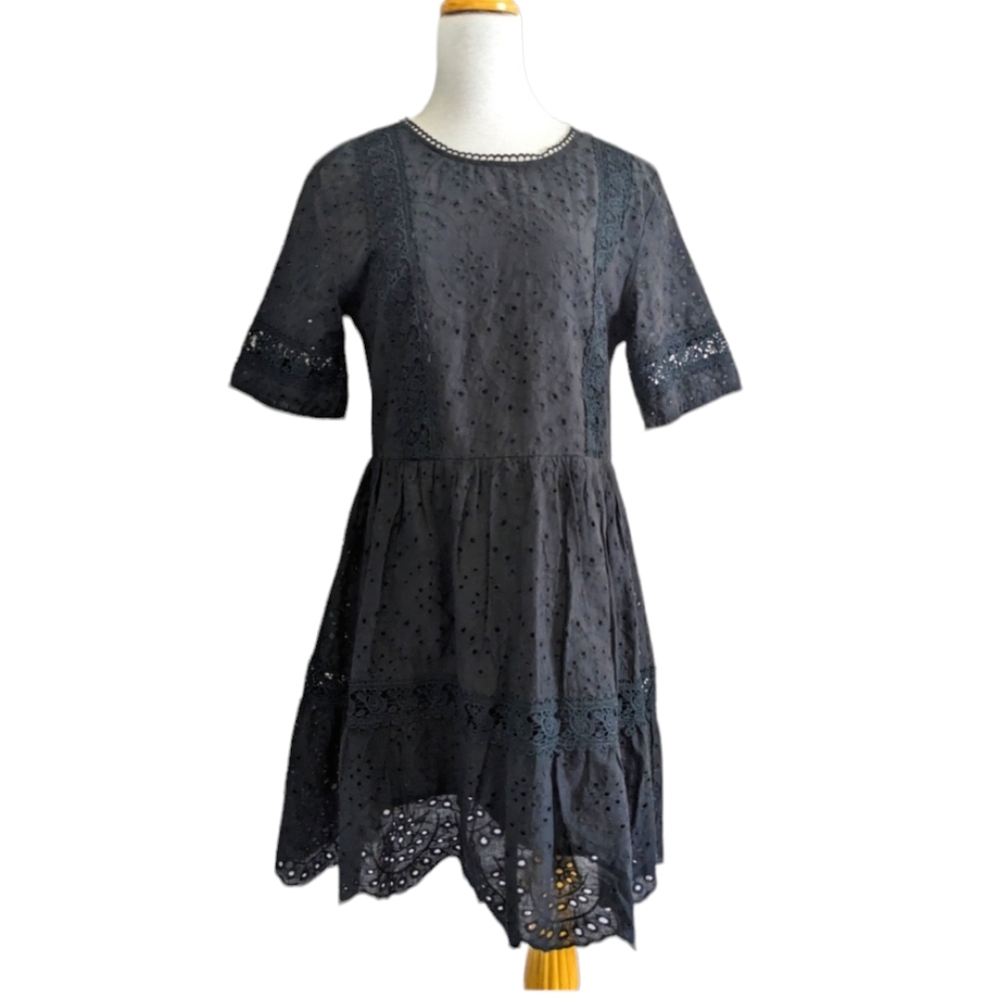 Sunday Mi Amore Eyelet Lace Boho Cotton crochet Dress